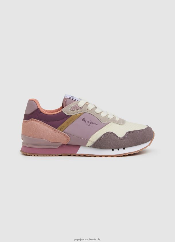 Mad Laufschuhe von London Frauen Pepe Jeans Pulverwein 84XH6T622