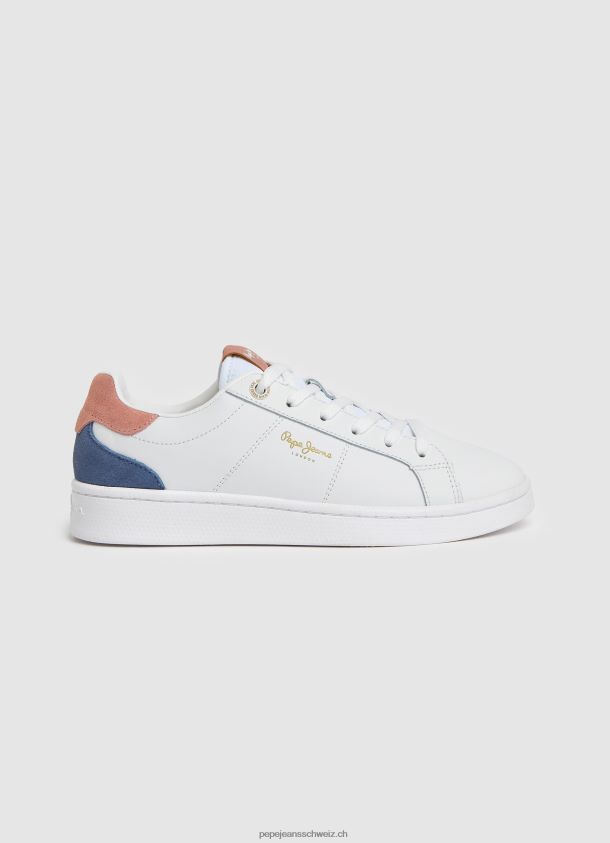 Milton weiche klassische Turnschuhe Frauen Pepe Jeans Weiss 84XH6T584
