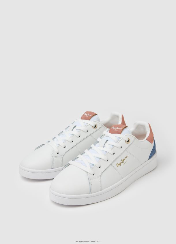 Milton weiche klassische Turnschuhe Frauen Pepe Jeans Weiss 84XH6T584