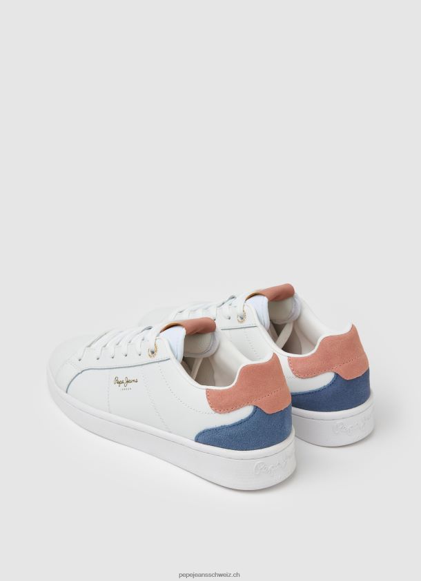 Milton weiche klassische Turnschuhe Frauen Pepe Jeans Weiss 84XH6T584
