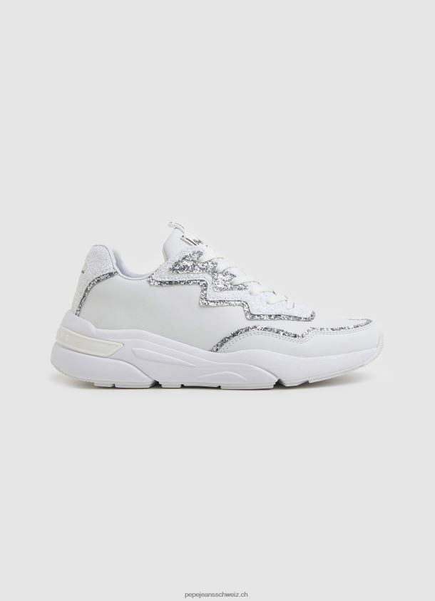 Pfeil Marlow kombinierte Turnschuhe Frauen Pepe Jeans Weiss 84XH6T600