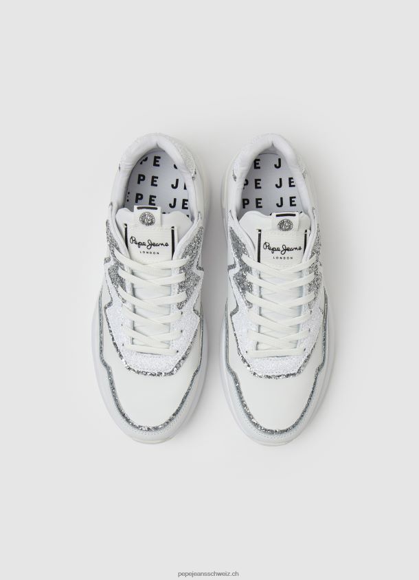 Pfeil Marlow kombinierte Turnschuhe Frauen Pepe Jeans Weiss 84XH6T600