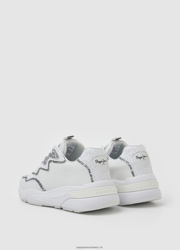 Pfeil Marlow kombinierte Turnschuhe Frauen Pepe Jeans Weiss 84XH6T600