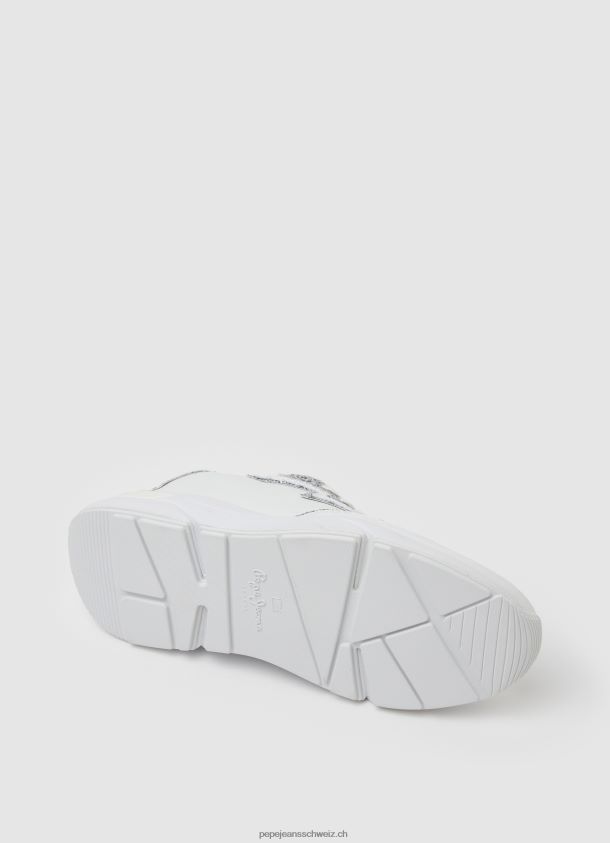Pfeil Marlow kombinierte Turnschuhe Frauen Pepe Jeans Weiss 84XH6T600