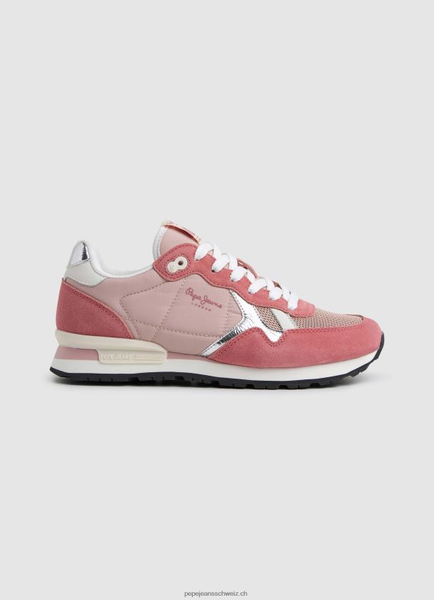 brit Heritage kombinierte Turnschuhe Frauen Pepe Jeans Rosa 84XH6T614