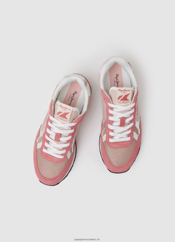 brit Heritage kombinierte Turnschuhe Frauen Pepe Jeans Rosa 84XH6T614