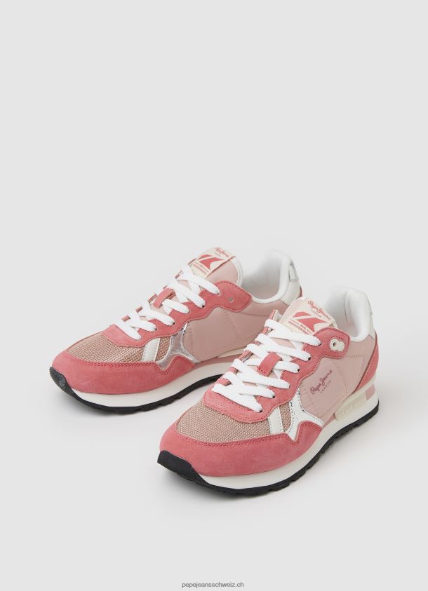 brit Heritage kombinierte Turnschuhe Frauen Pepe Jeans Rosa 84XH6T614