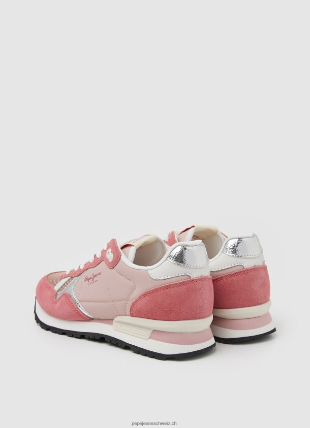 brit Heritage kombinierte Turnschuhe Frauen Pepe Jeans Rosa 84XH6T614