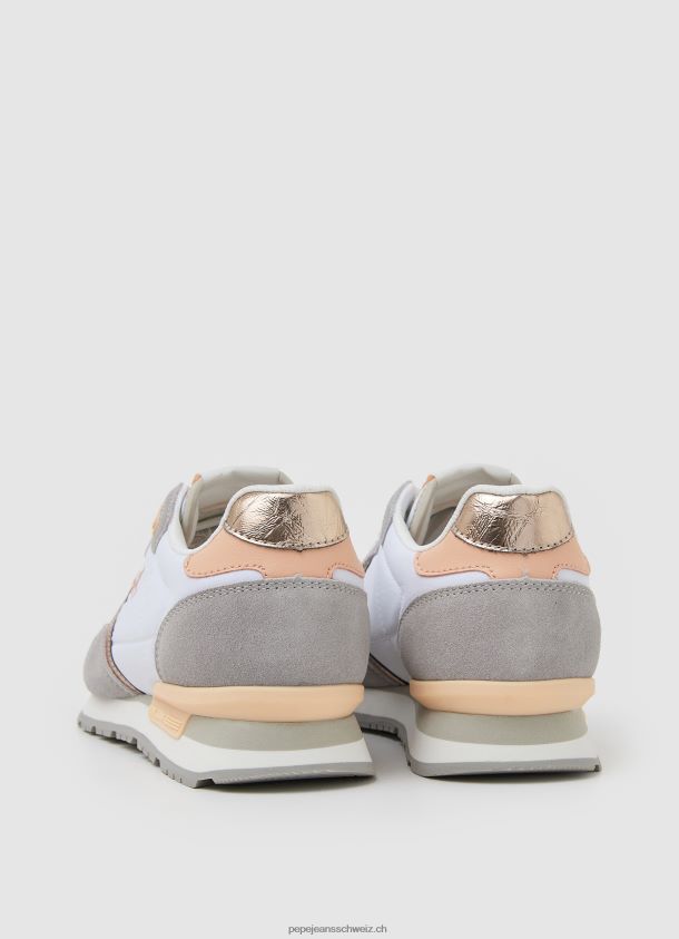 brit Heritage kombinierte Turnschuhe Frauen Pepe Jeans Weiss 84XH6T615