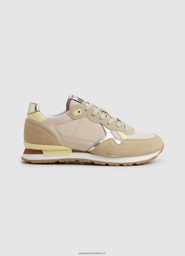 brit Heritage kombinierte Turnschuhe Frauen Pepe Jeans aus Spitze 84XH6T616