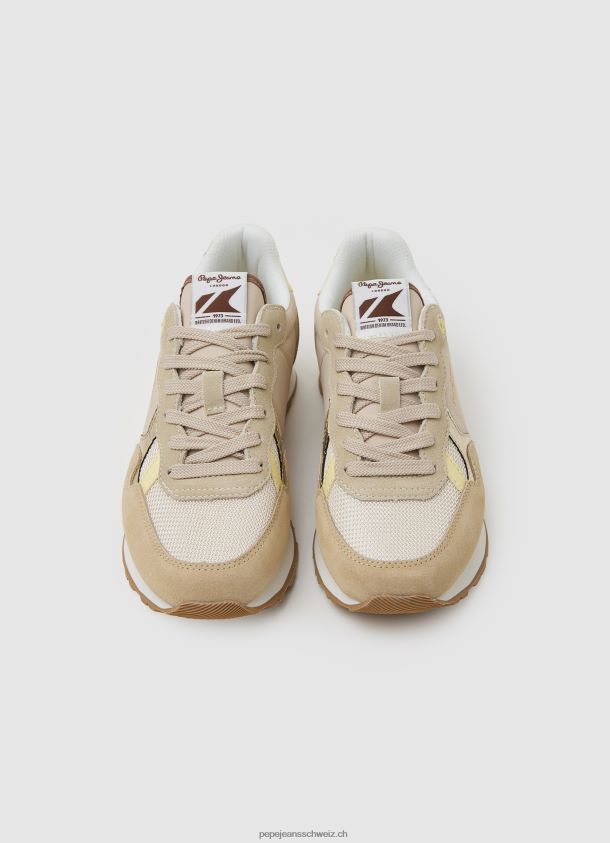 brit Heritage kombinierte Turnschuhe Frauen Pepe Jeans aus Spitze 84XH6T616