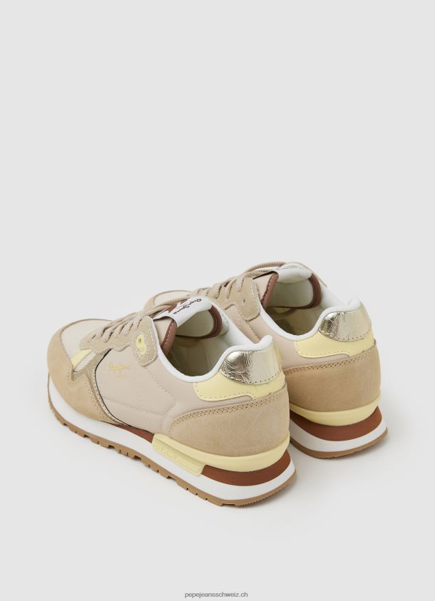 brit Heritage kombinierte Turnschuhe Frauen Pepe Jeans aus Spitze 84XH6T616