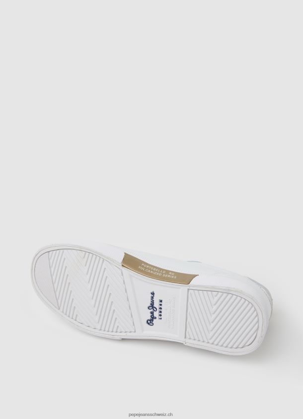 grundlegende Turnschuhe der Kenton-Flagge Frauen Pepe Jeans Weiss 84XH6T593