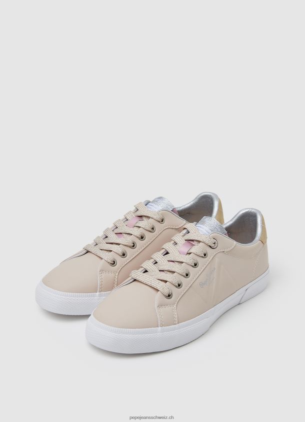 grundlegende Turnschuhe der Kenton-Flagge Frauen Pepe Jeans rosa 84XH6T598