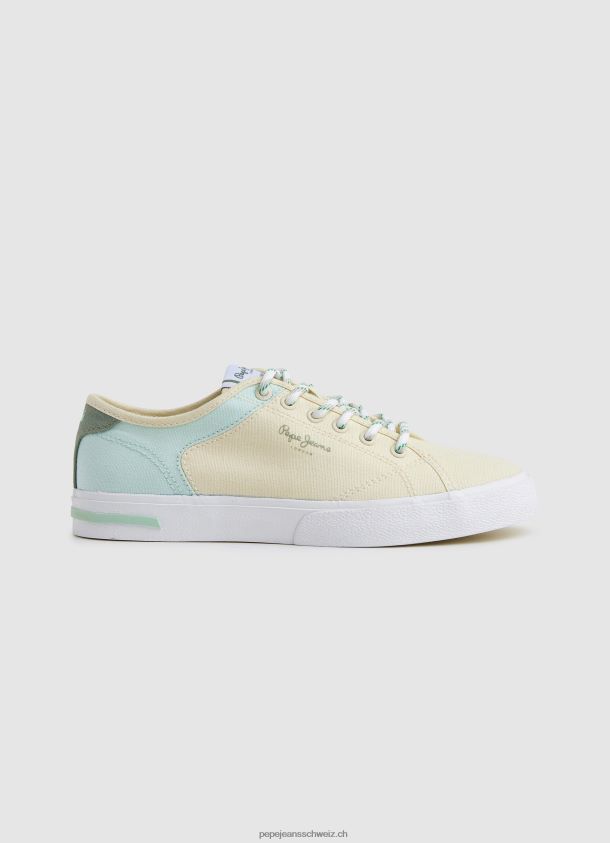 kenton road grundlegende turnschuhe Frauen Pepe Jeans Pastell Zitrone 84XH6T634