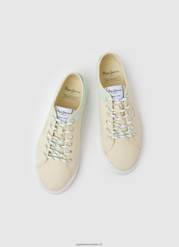 kenton road grundlegende turnschuhe Frauen Pepe Jeans Pastell Zitrone 84XH6T634