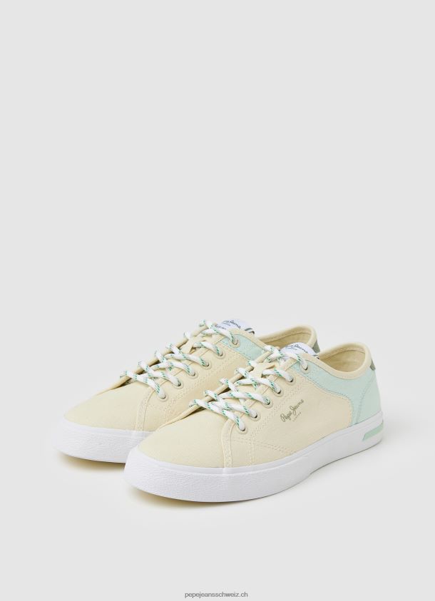 kenton road grundlegende turnschuhe Frauen Pepe Jeans Pastell Zitrone 84XH6T634