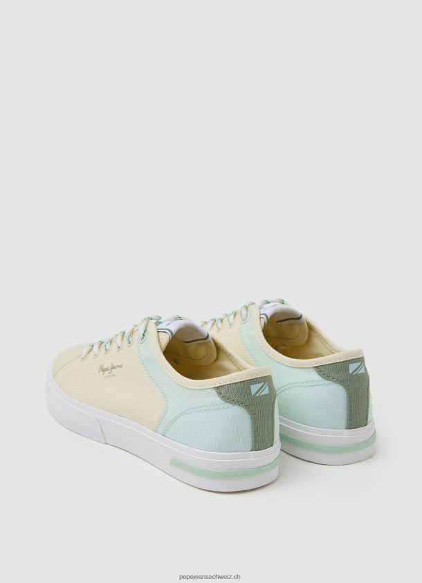 kenton road grundlegende turnschuhe Frauen Pepe Jeans Pastell Zitrone 84XH6T634
