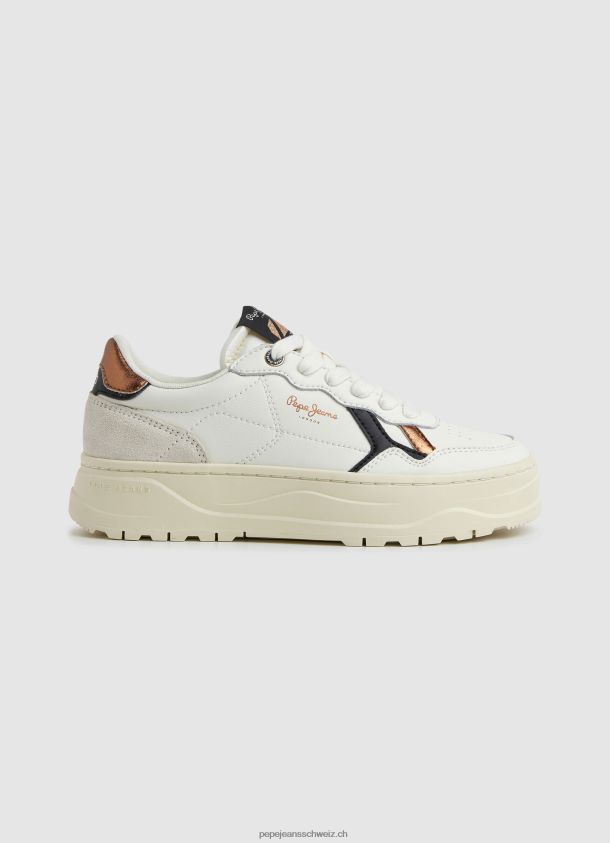 kore retry lederturnschuhe Frauen Pepe Jeans nicht-gerade weiss 84XH6T571