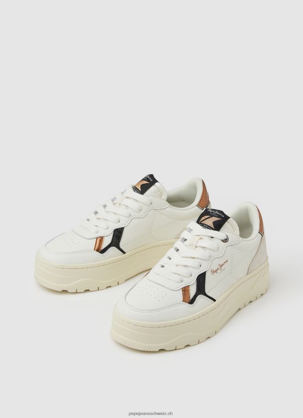 kore retry lederturnschuhe Frauen Pepe Jeans nicht-gerade weiss 84XH6T571
