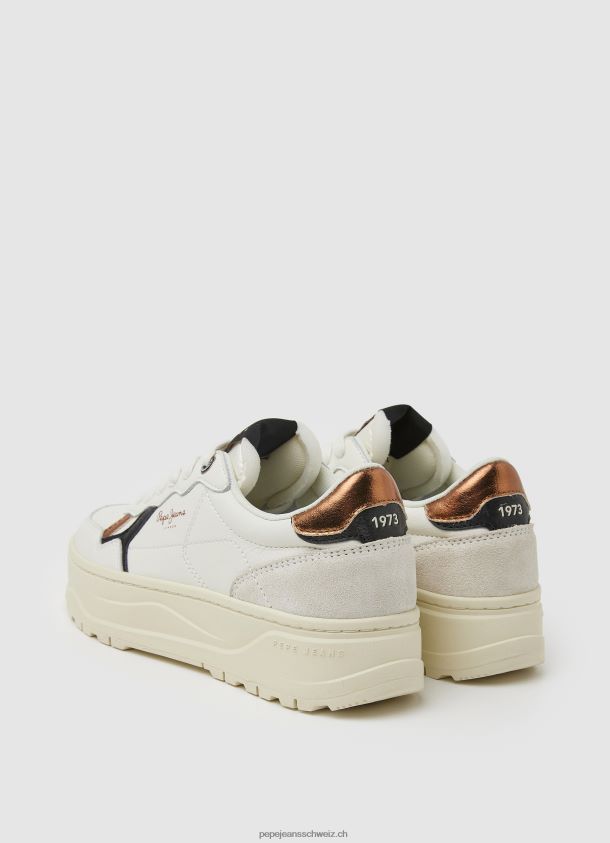 kore retry lederturnschuhe Frauen Pepe Jeans nicht-gerade weiss 84XH6T571