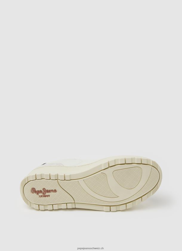 kore retry lederturnschuhe Frauen Pepe Jeans nicht-gerade weiss 84XH6T571