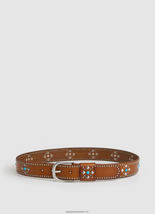 Böhmischer Ledergürtel Frauen Pepe Jeans Cognac 84XH6T765