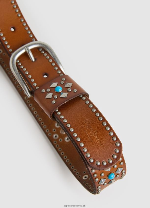 Böhmischer Ledergürtel Frauen Pepe Jeans Cognac 84XH6T765