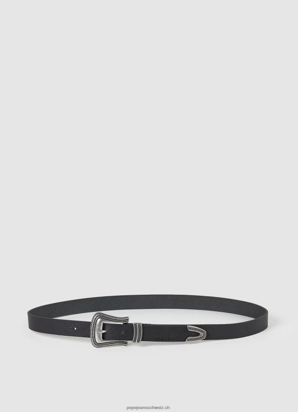 dünner ledergürtel Frauen Pepe Jeans Schwarz 84XH6T759