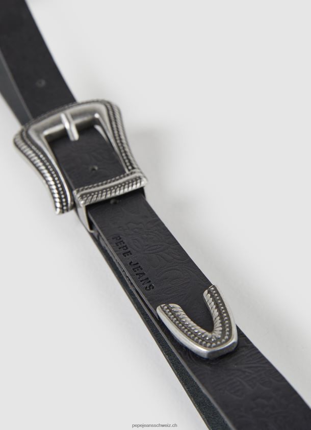 dünner ledergürtel Frauen Pepe Jeans Schwarz 84XH6T759