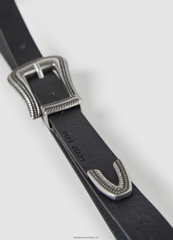 dünner ledergürtel Frauen Pepe Jeans Schwarz 84XH6T759