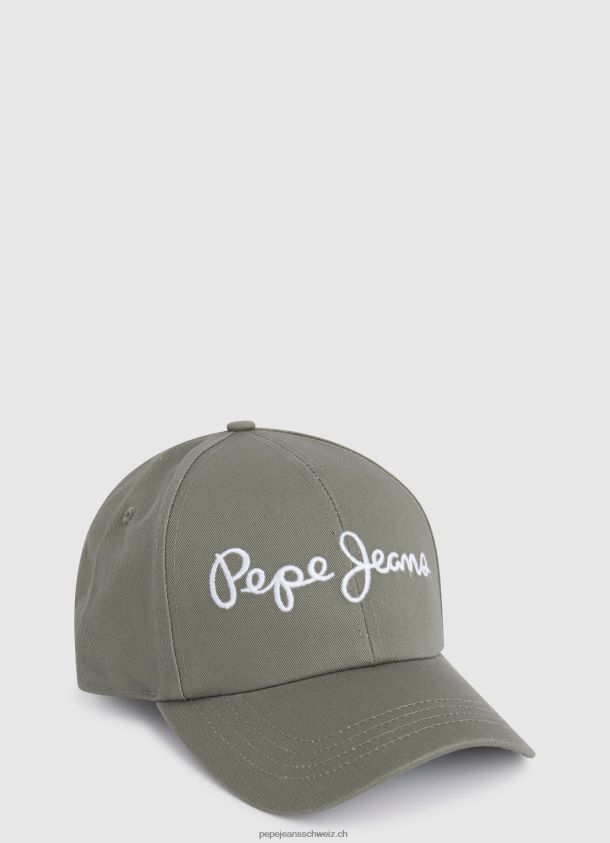Basic-Cap mit gesticktem Logo Frauen Pepe Jeans Harvard Khaki 84XH6T783