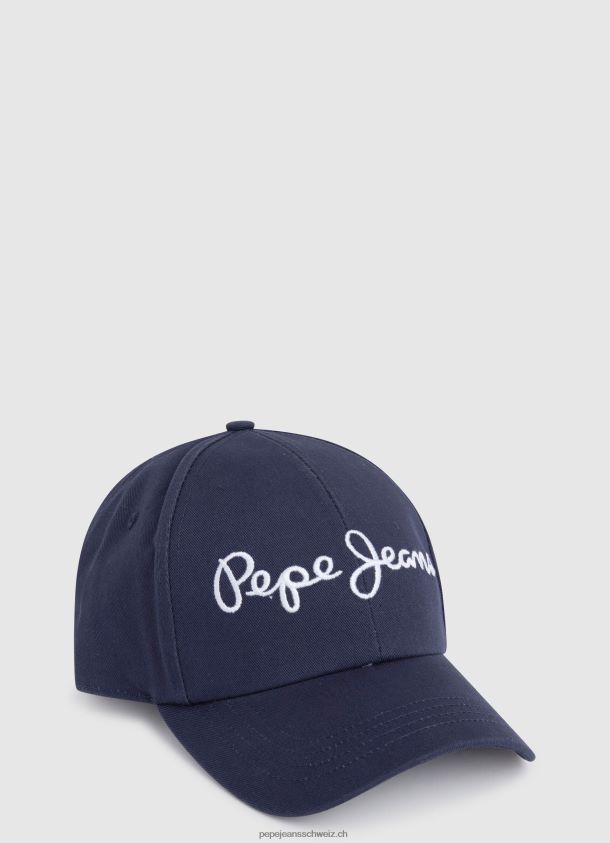 Basic-Cap mit gesticktem Logo Frauen Pepe Jeans Marine 84XH6T781