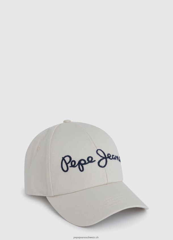 Basic-Cap mit gesticktem Logo Frauen Pepe Jeans Weiss 84XH6T782