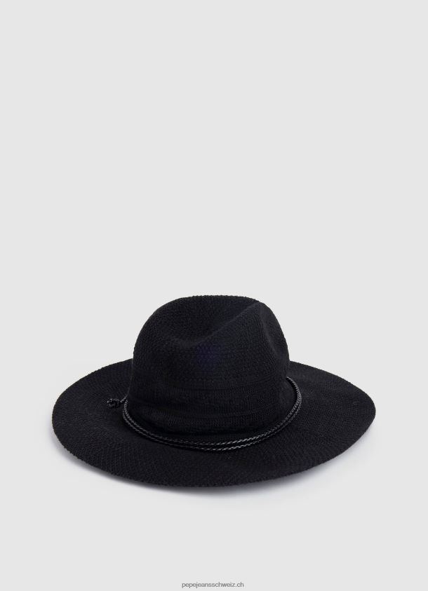 atmungsaktiver Hut mit breiter Krempe Frauen Pepe Jeans Schwarz 84XH6T776