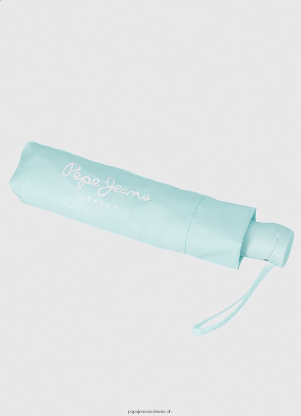 macy faltbarer automatischer regenschirm Frauen Pepe Jeans hellblau 84XH6T789