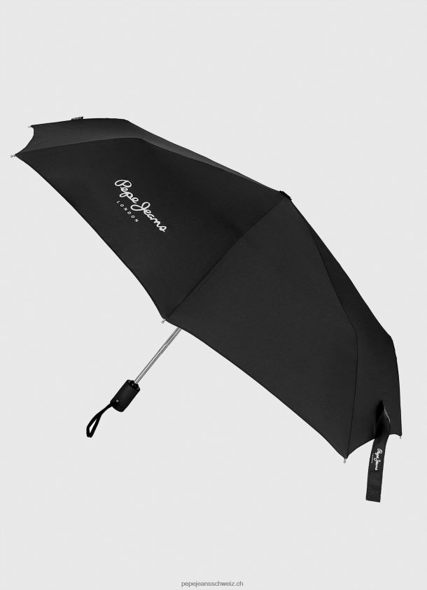 teo faltbarer automatischer Regenschirm Frauen Pepe Jeans Schwarz 84XH6T787