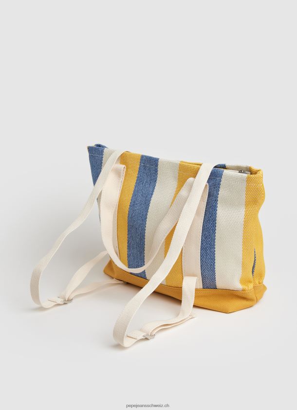 2 in 1 Tasche zum Rucksack umwandelbar Frauen Pepe Jeans Buttermilch 84XH6T736