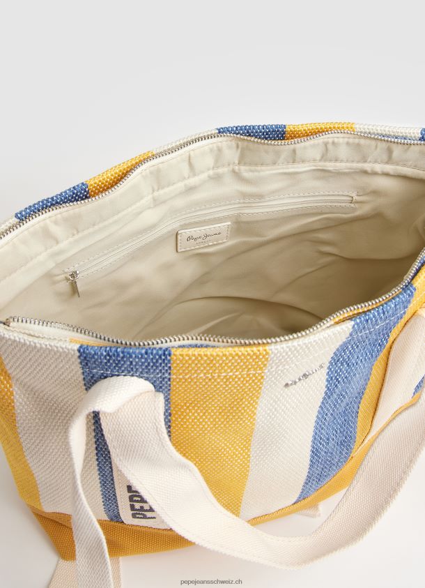 2 in 1 Tasche zum Rucksack umwandelbar Frauen Pepe Jeans Buttermilch 84XH6T736