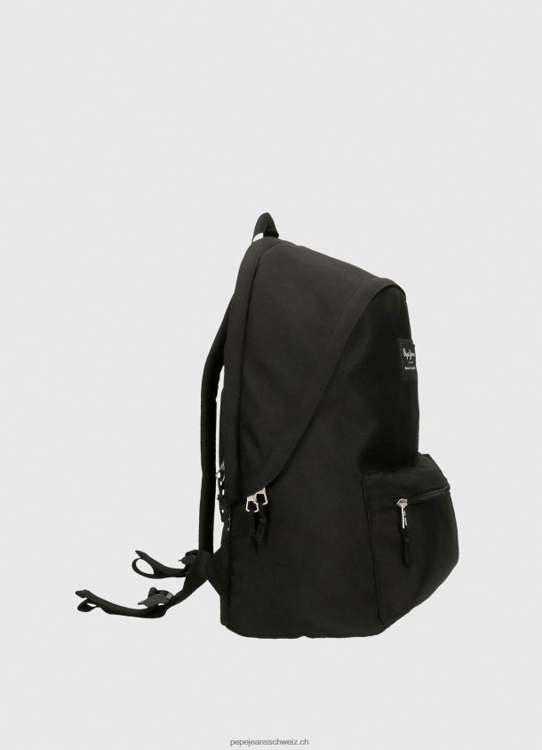 Aris Performance-Rucksack mit Doppelreißverschluss Frauen Pepe Jeans Schwarz 84XH6T752