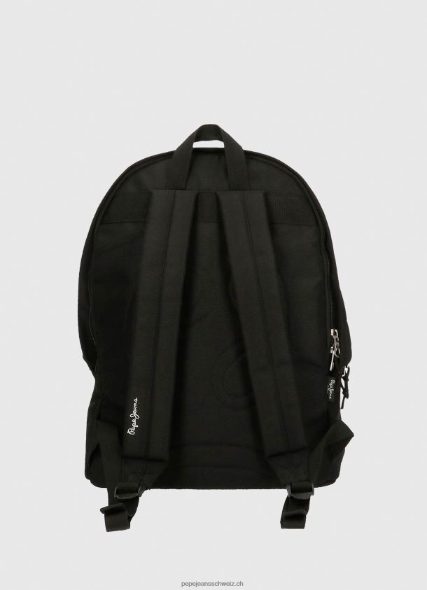 Aris Performance-Rucksack mit Doppelreißverschluss Frauen Pepe Jeans Schwarz 84XH6T752