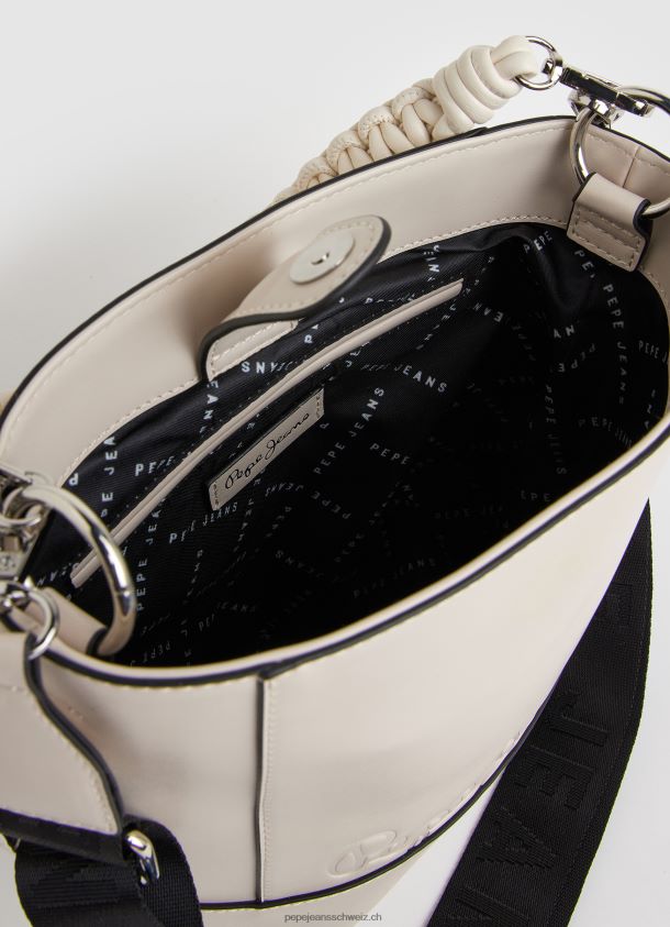 Beuteltasche mit zwei Henkeln Frauen Pepe Jeans Buttermilch 84XH6T731