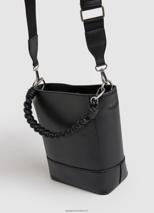 Beuteltasche mit zwei Henkeln Frauen Pepe Jeans Schwarz 84XH6T732