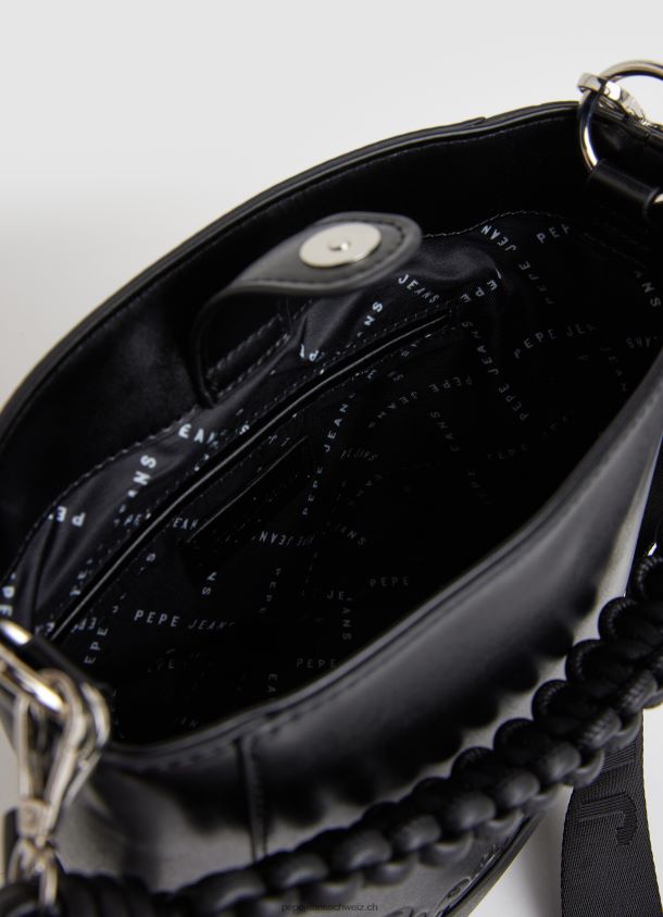 Beuteltasche mit zwei Henkeln Frauen Pepe Jeans Schwarz 84XH6T732