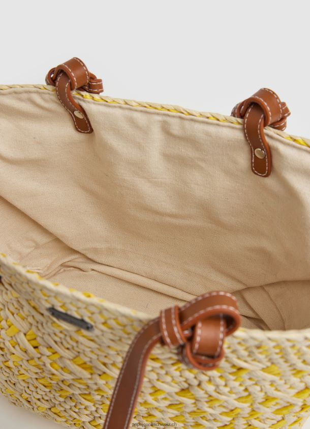 Korbtasche aus geflochtenem Stroh Frauen Pepe Jeans scheinen 84XH6T725