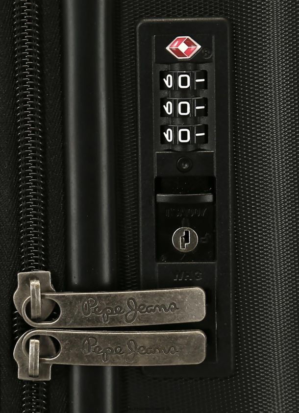 Trolley abs 55cm. Markieren Sie einen harten Koffer Frauen Pepe Jeans Schwarz 84XH6T758