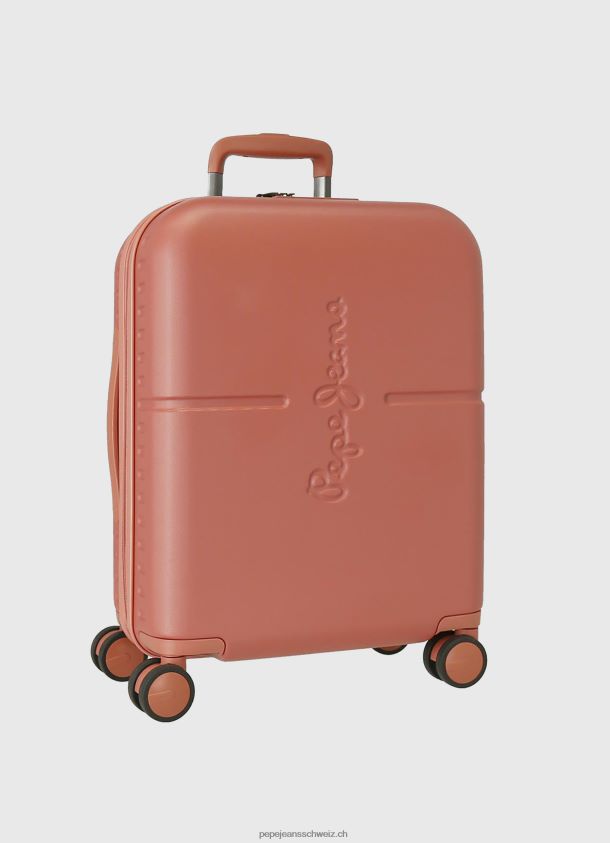 Trolley abs 55cm. Markieren Sie einen harten Koffer Frauen Pepe Jeans Terrakotta 84XH6T755