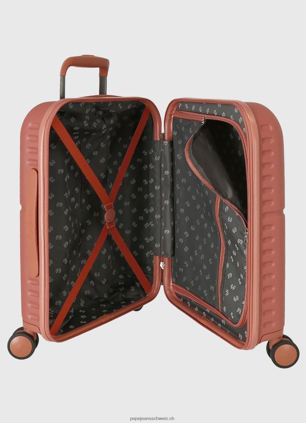 Trolley abs 55cm. Markieren Sie einen harten Koffer Frauen Pepe Jeans Terrakotta 84XH6T755