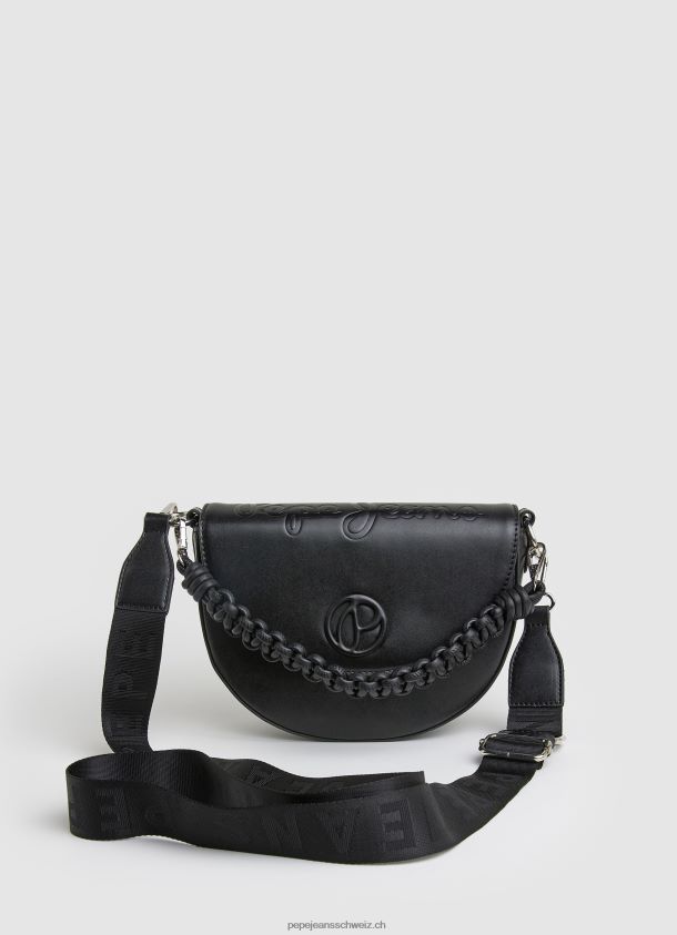 Umhängetasche mit zwei Henkeln Frauen Pepe Jeans Schwarz 84XH6T733