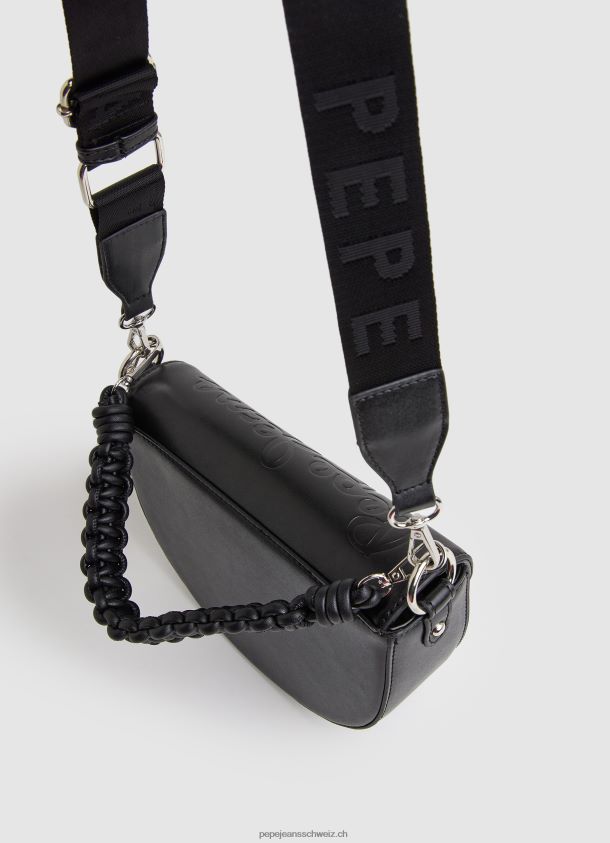Umhängetasche mit zwei Henkeln Frauen Pepe Jeans Schwarz 84XH6T733